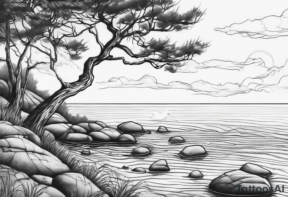 Skipping rocks tattoo idea