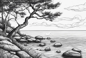 Skipping rocks tattoo idea