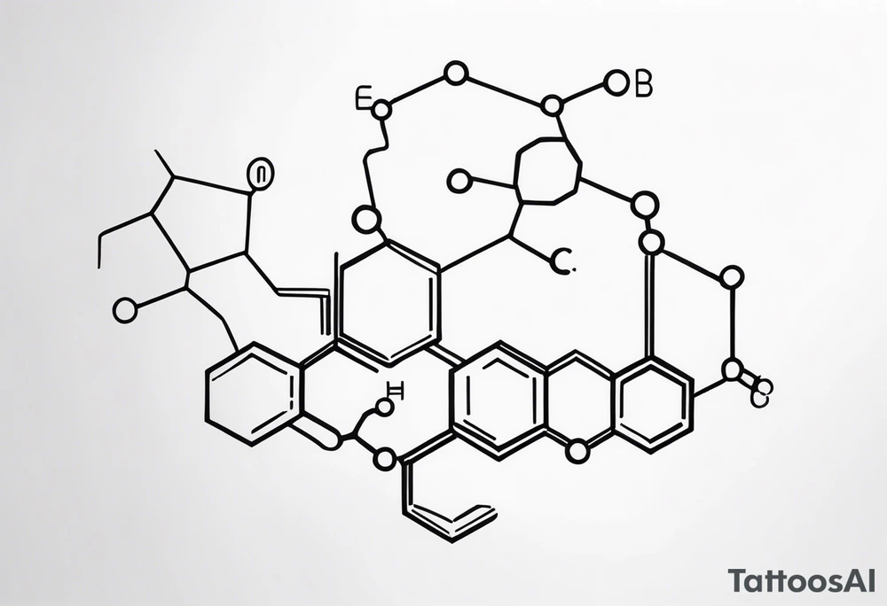 bipolar chemical structure tattoo idea