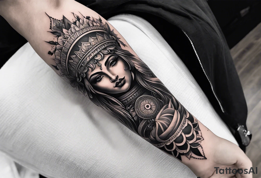 Own god forearm tattoo idea