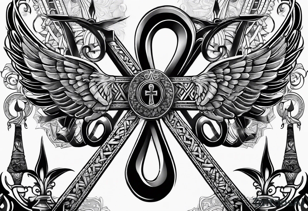 ankh, arm tattoo idea