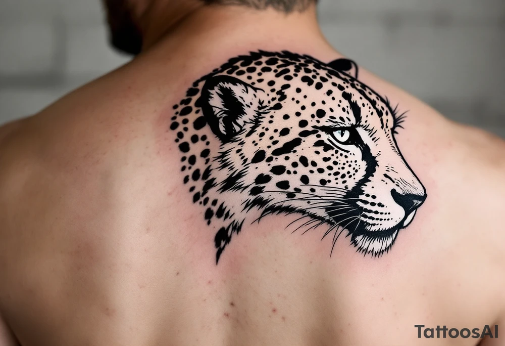 cheetah tattoo tattoo idea