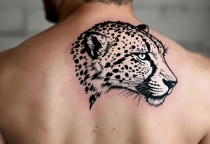 cheetah tattoo tattoo idea