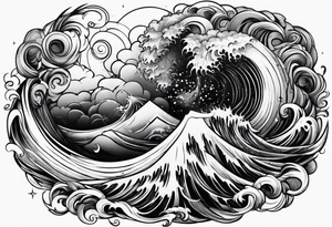 full body strong mythical giant cyclone tattoo idea