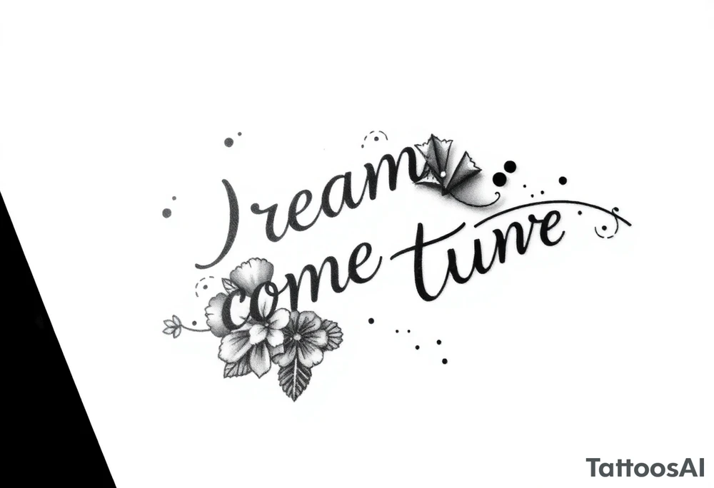 Dreams come true tattoo idea