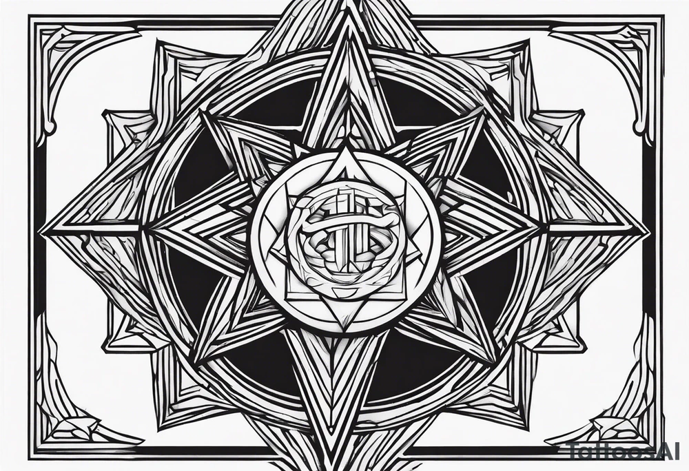 Sobriety symbol in minimalistic artistic Version tattoo idea