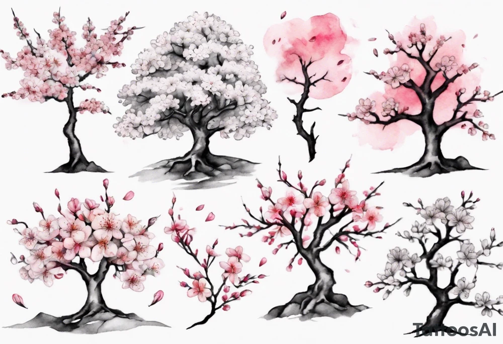 Cherry blossom tree tattoo idea