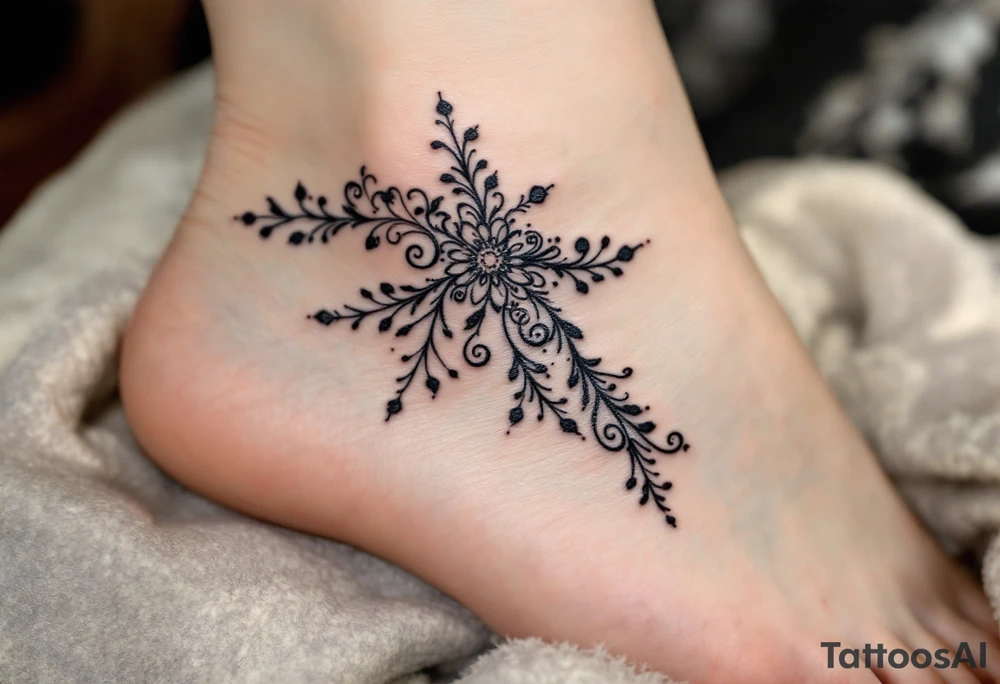 A delicate lace-like "T" in faded charcoal with a vintage feel. tattoo idea