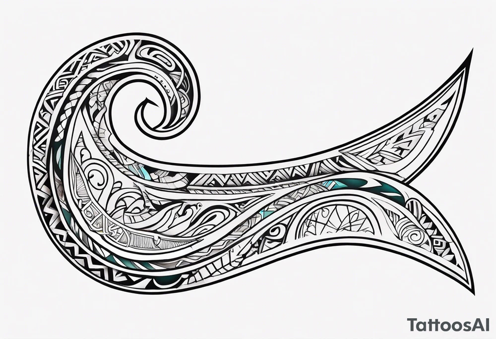 Polynesian maori hook tattoo tattoo idea