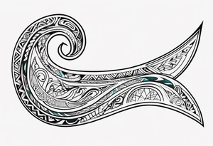 Polynesian maori hook tattoo tattoo idea