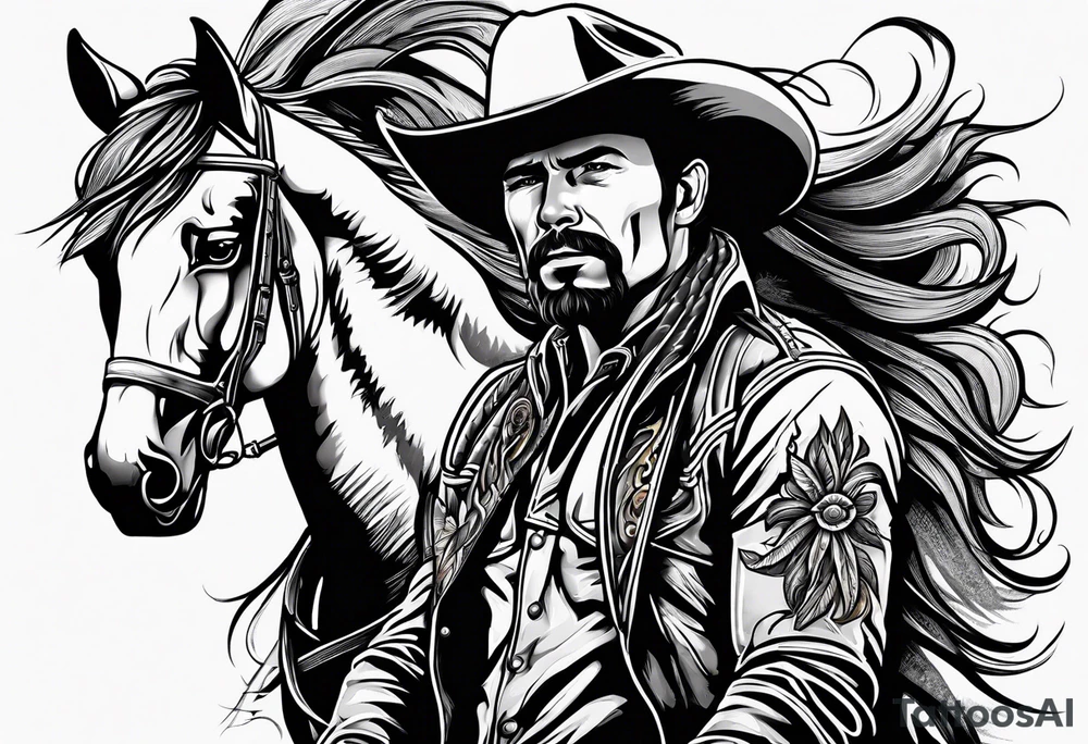 Cowboy tattoo idea