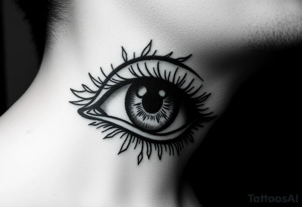 EYE WITH WINHS nd the reflection in the eye of what it sees tattoo idea