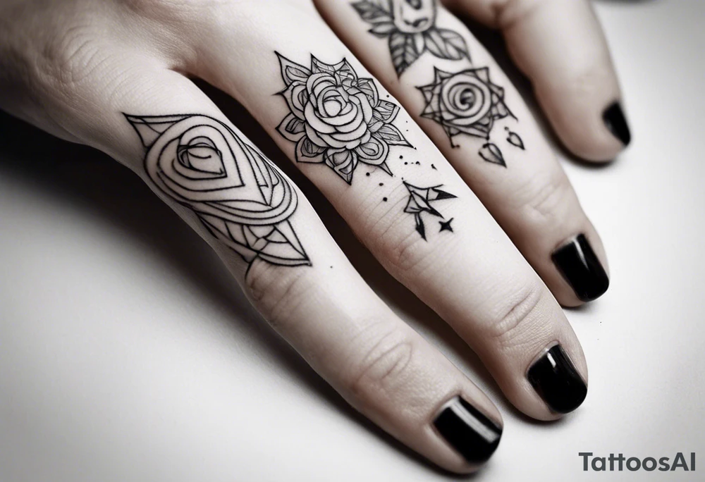 small tattoo on finger tattoo idea