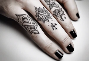 small tattoo on finger tattoo idea