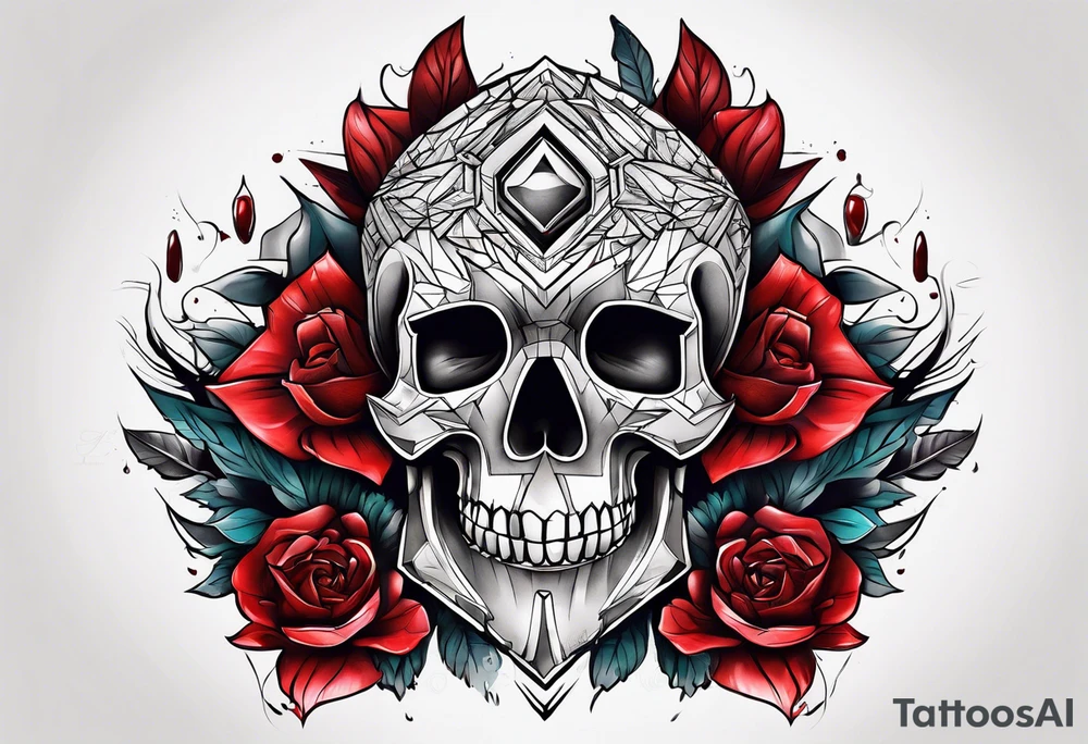Fogo e sangue tattoo idea