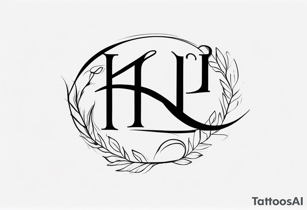 Initials KPL tattoo idea