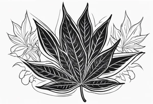 weed, smoke tattoo idea