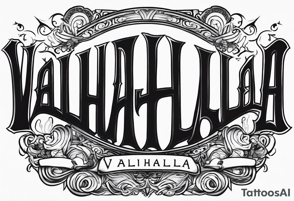 Valhalla 
 mist pillars tattoo idea