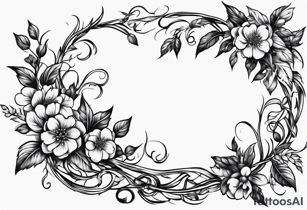 Vines branches tattoo idea