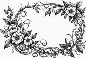 Vines branches tattoo idea