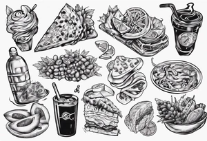 flash art
food tattoo idea