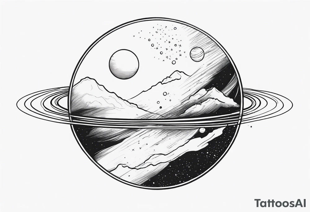 a planet tattoo idea