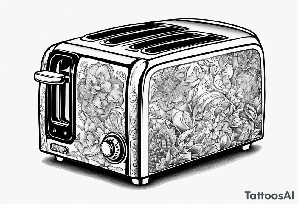 a toaster holding a smith and Weston tattoo idea