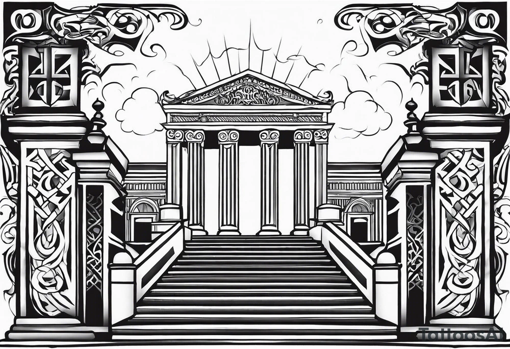 Valhalla gates steps tattoo idea