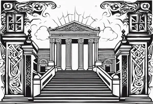 Valhalla  gates steps tattoo idea