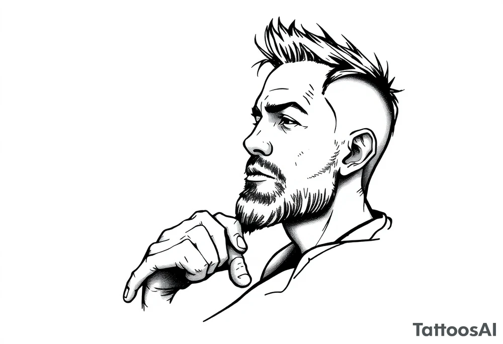 lost in thoughts tattoo idea