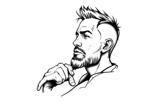 lost in thoughts tattoo idea