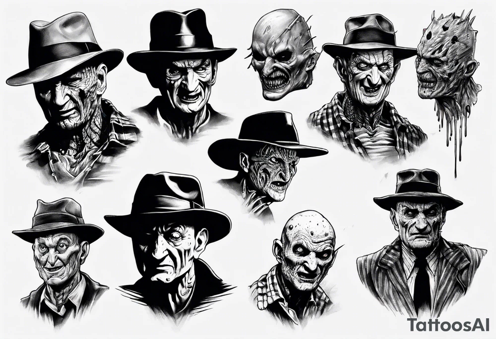 Freddy Krueger realism tattoo idea