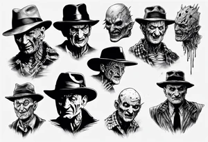Freddy Krueger realism tattoo idea