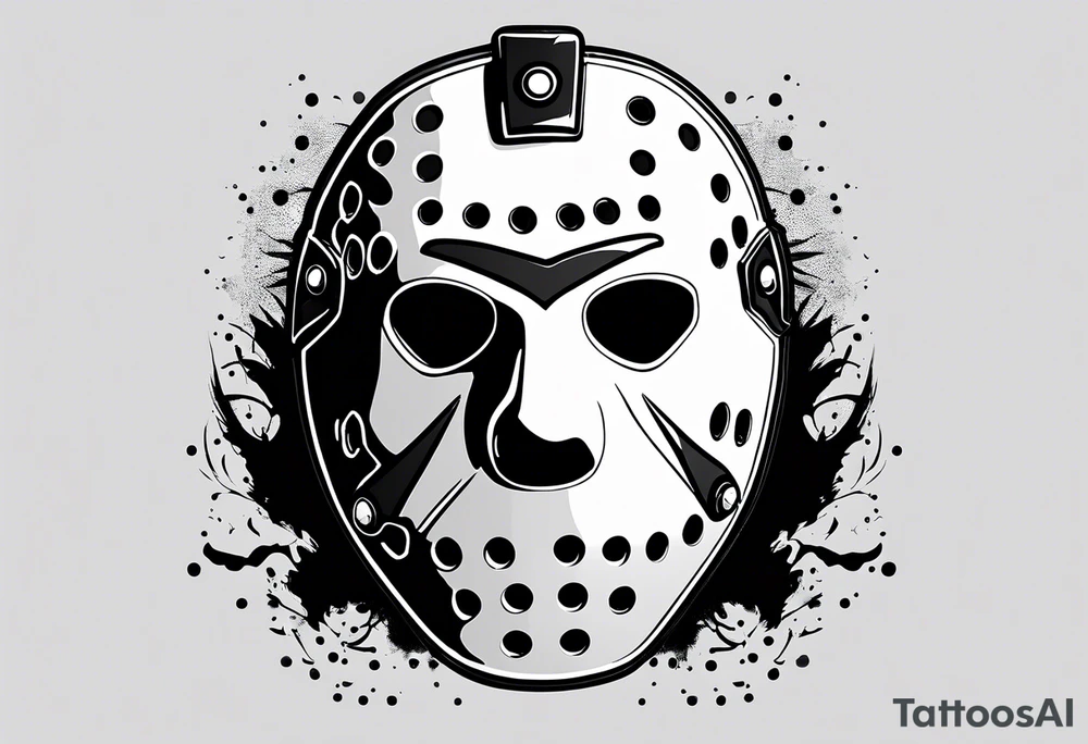 Friday the 13th Jason mask, horror tattoo idea