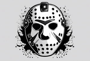 Friday the 13th Jason mask, horror tattoo idea