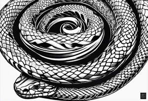 i want tatto of snake wraping around my forearm tattoo idea