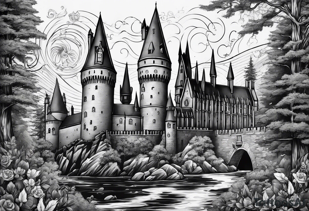 Harry Potter theme from the movie tattoo idea Harry Potter theme from the movie tattoo idea