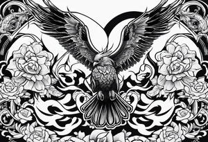 draw a tattoo in chest and shoulder tattoo idea