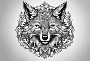 Viking fox tattoo idea
