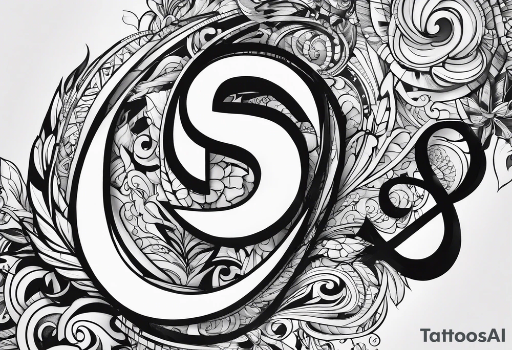 Overlapping Letters - ACCGH tattoo idea