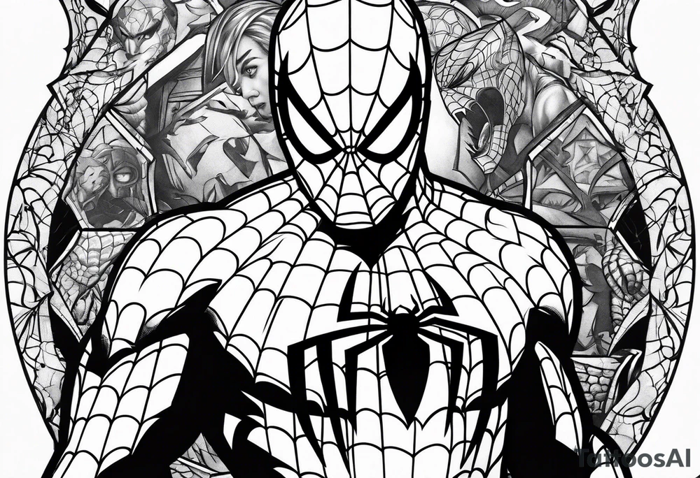 spider-man 3 tattoo idea