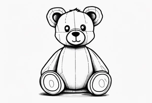 teddy bear tattoo idea