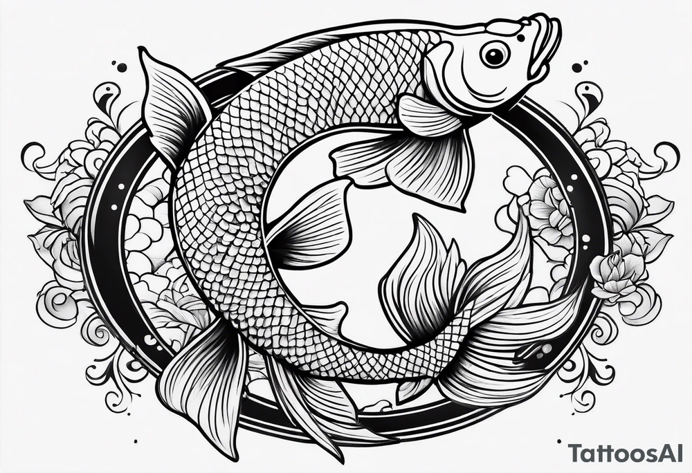 Koi fish tattoo idea