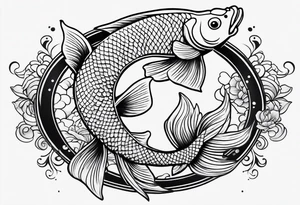 Koi fish tattoo idea