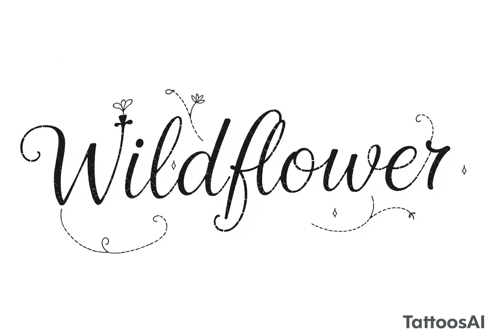 Wildflower tattoo idea