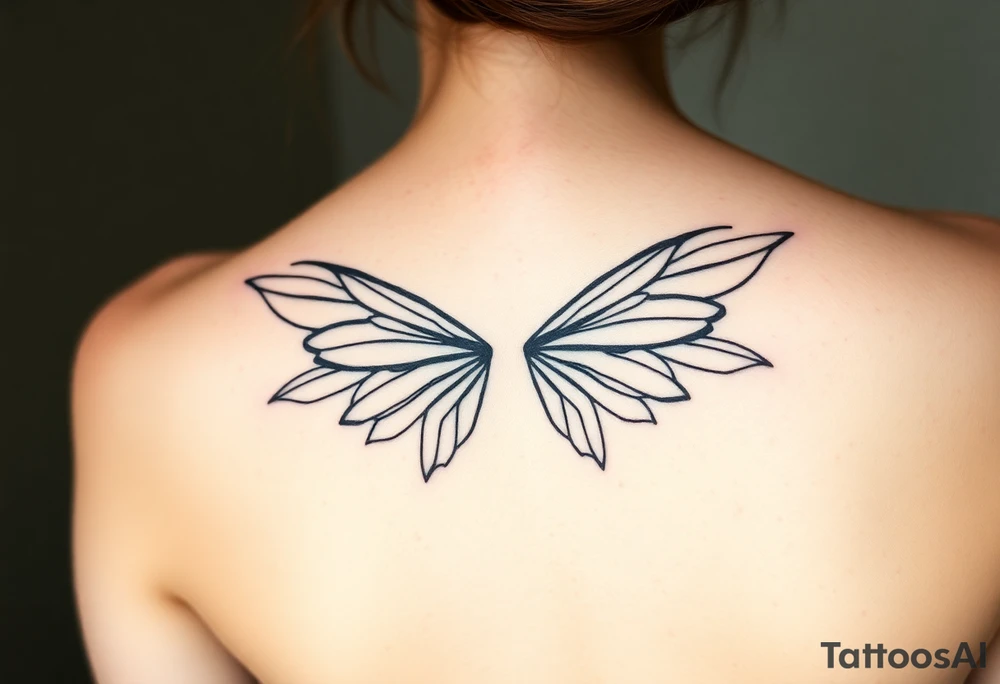 fairy wings gothic tattoo idea