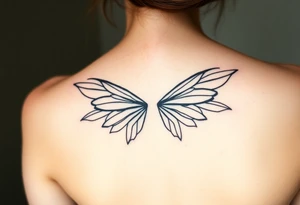 fairy wings gothic tattoo idea