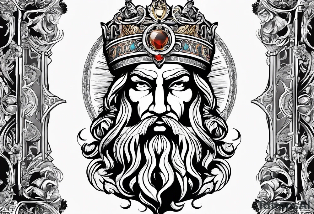 Greek god tattoo idea