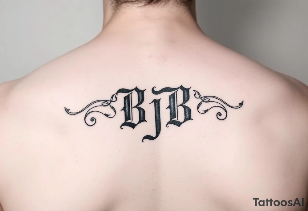 Initials bjb tattoo idea