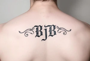 Initials bjb tattoo idea